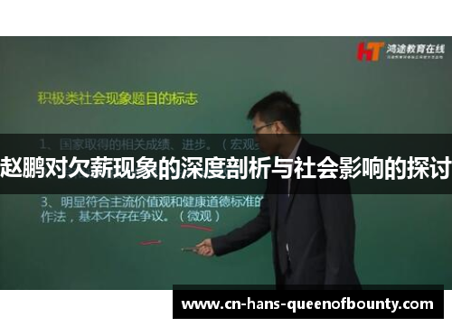 赵鹏对欠薪现象的深度剖析与社会影响的探讨